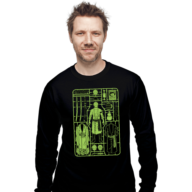 Daily_Deal_Shirts Long Sleeve Shirts, Unisex / Small / Black Zoro Model Sprue