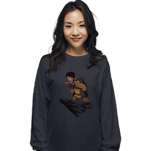 Shirts Long Sleeve Shirts, Unisex / Small / Dark Heather Magic King