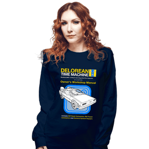 Shirts Long Sleeve Shirts, Unisex / Small / Navy Time Machine Manual