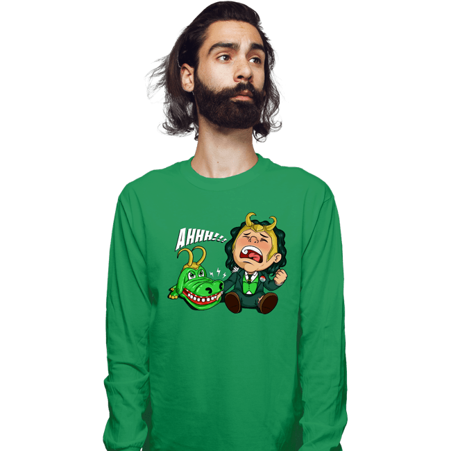 Shirts Long Sleeve Shirts, Unisex / Small / Irish Green Lokibite