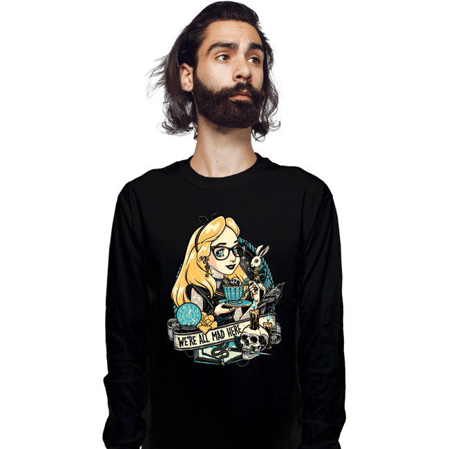 Daily_Deal_Shirts Long Sleeve Shirts, Unisex / Small / Black Rocker Alice