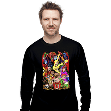 Load image into Gallery viewer, Shirts Long Sleeve Shirts, Unisex / Small / Black D&amp;D Fighter
