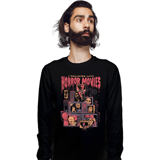 Shirts Long Sleeve Shirts, Unisex / Small / Black Horror Movies