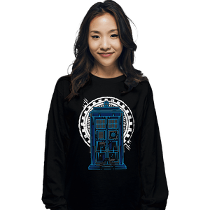 Shirts Long Sleeve Shirts, Unisex / Small / Black Doctor Time and Space
