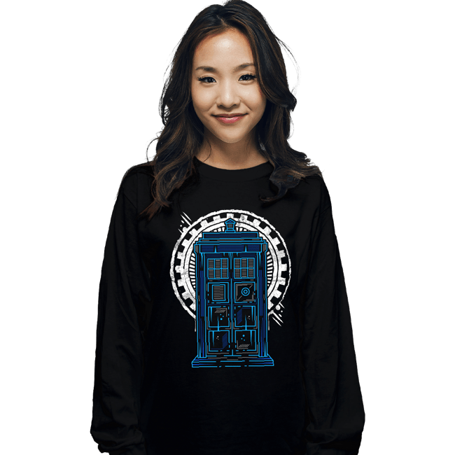 Shirts Long Sleeve Shirts, Unisex / Small / Black Doctor Time and Space