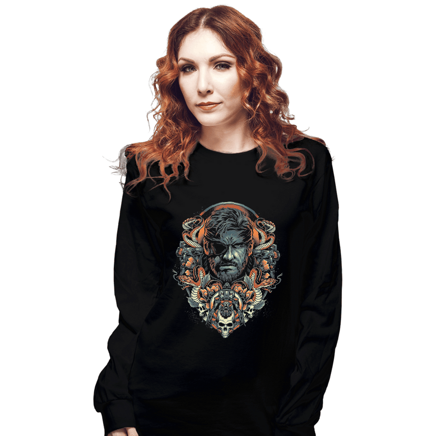 Shirts Long Sleeve Shirts, Unisex / Small / Black Emblem Of The Snake