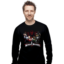 Load image into Gallery viewer, Secret_Shirts Long Sleeve Shirts, Unisex / Small / Black Mighty Horror Rangers
