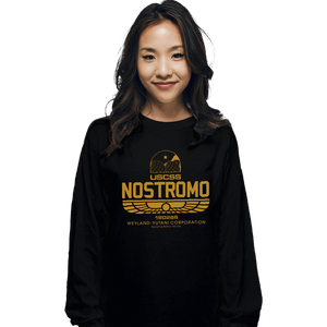 Shirts Long Sleeve Shirts, Unisex / Small / Black USCSS Nostromo