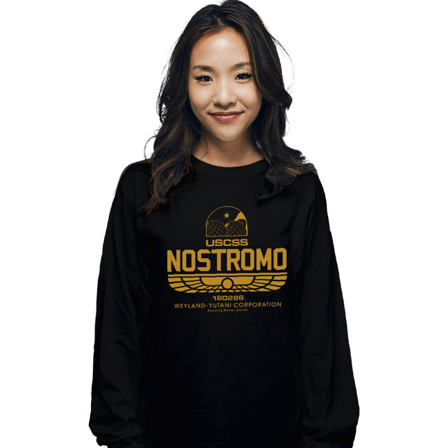 Shirts Long Sleeve Shirts, Unisex / Small / Black USCSS Nostromo