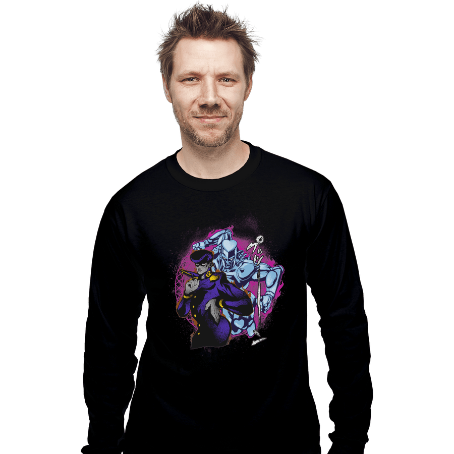 Shirts Long Sleeve Shirts, Unisex / Small / Black Attack Of Josuke