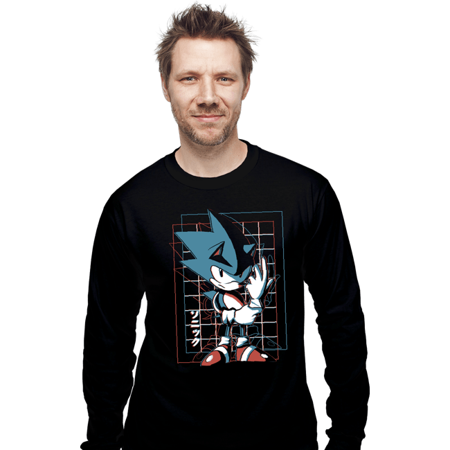Shirts Long Sleeve Shirts, Unisex / Small / Black 3D Hedgehog