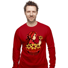 Load image into Gallery viewer, Shirts Long Sleeve Shirts, Unisex / Small / Red Flower Girl
