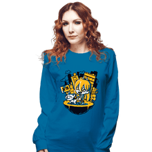 Load image into Gallery viewer, Daily_Deal_Shirts Long Sleeve Shirts, Unisex / Small / Sapphire Chainsaw Power
