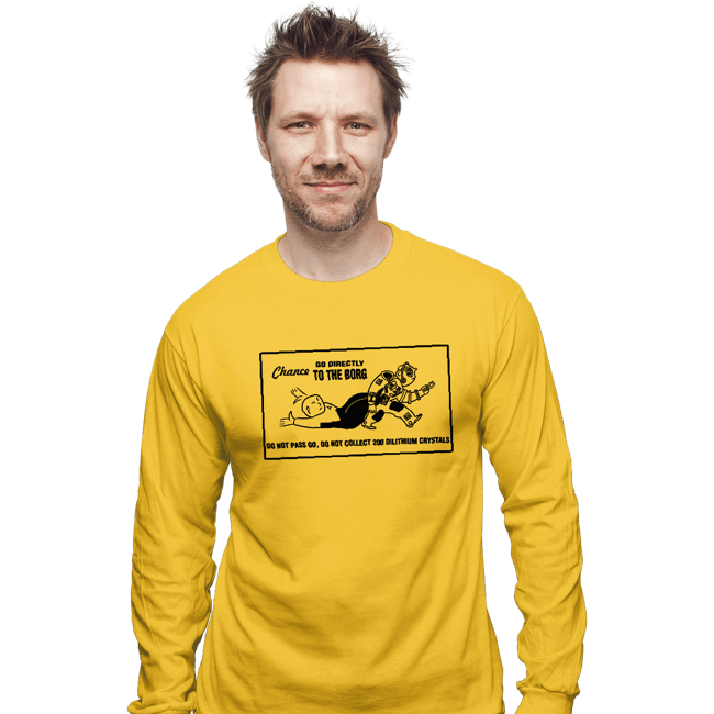 Secret_Shirts Long Sleeve Shirts, Unisex / Small / Gold Where No Man Has Gone Before