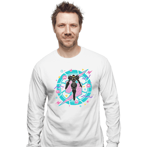 Shirts Long Sleeve Shirts, Unisex / Small / White 90's Samus