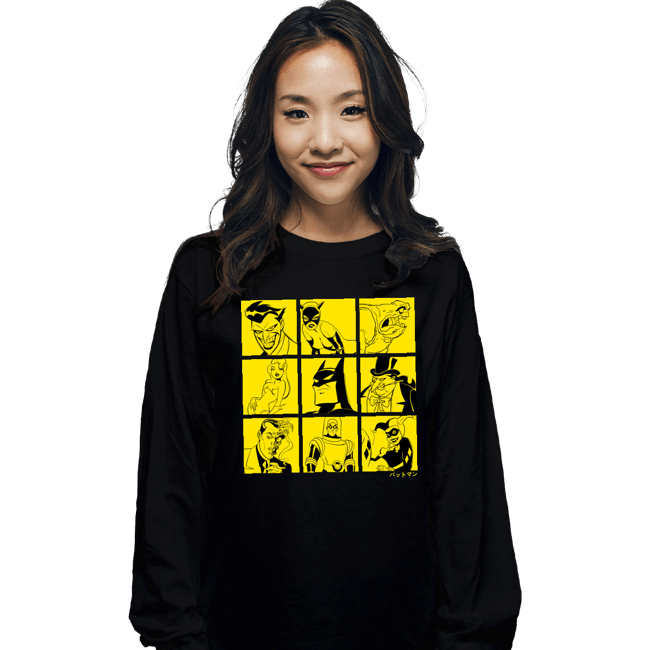 Daily_Deal_Shirts Long Sleeve Shirts, Unisex / Small / Black Batman Villains'
