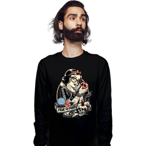 Daily_Deal_Shirts Long Sleeve Shirts, Unisex / Small / Black Rocker Snow White