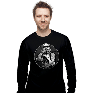 Shirts Long Sleeve Shirts, Unisex / Small / Black Retro Trooper