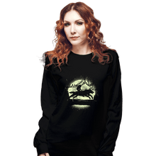 Load image into Gallery viewer, Shirts Long Sleeve Shirts, Unisex / Small / Black Moonlight Wolf Princess
