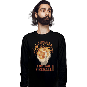 Shirts Long Sleeve Shirts, Unisex / Small / Black I Cast Fireball