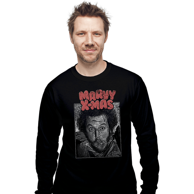 Shirts Long Sleeve Shirts, Unisex / Small / Black Marvy X-Mas