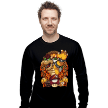 Load image into Gallery viewer, Secret_Shirts Long Sleeve Shirts, Unisex / Small / Black Koopa Crest
