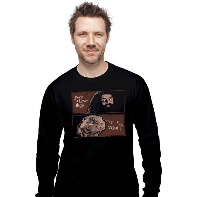 Secret_Shirts Long Sleeve Shirts, Unisex / Small / Black You Are A Lizard