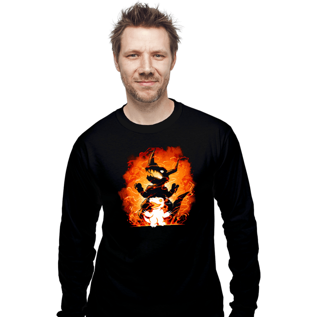 Daily_Deal_Shirts Long Sleeve Shirts, Unisex / Small / Black Fire Evolution