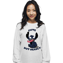 Load image into Gallery viewer, Daily_Deal_Shirts Long Sleeve Shirts, Unisex / Small / White Cute But Deadly
