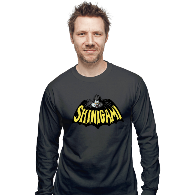 Shirts Long Sleeve Shirts, Unisex / Small / Charcoal Bat Shinigami