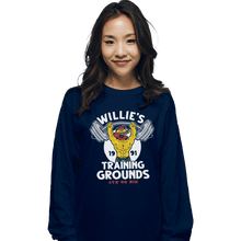 Load image into Gallery viewer, Shirts Long Sleeve Shirts, Unisex / Small / Navy Willie&#39;s Training Grounds
