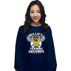 Shirts Long Sleeve Shirts, Unisex / Small / Navy Willie's Training Grounds