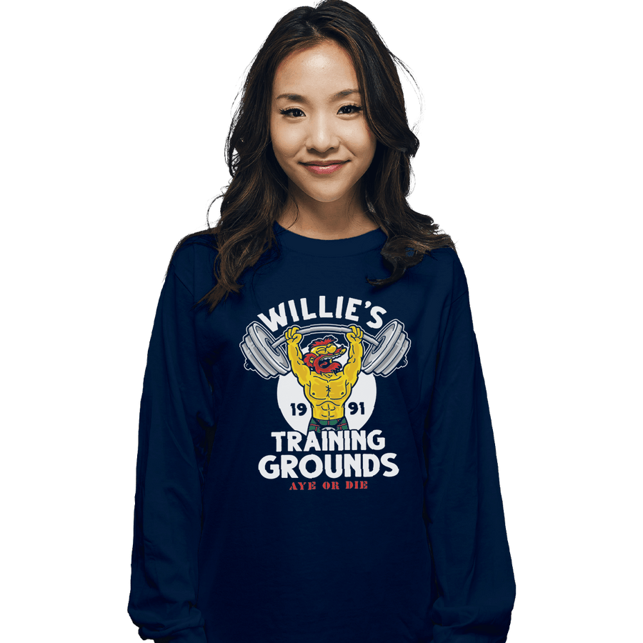 Shirts Long Sleeve Shirts, Unisex / Small / Navy Willie's Training Grounds