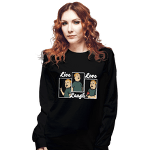 Load image into Gallery viewer, Daily_Deal_Shirts Long Sleeve Shirts, Unisex / Small / Black Bobby Live Laugh Love
