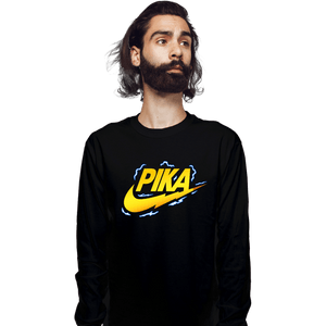 Secret_Shirts Long Sleeve Shirts, Unisex / Small / Black Pika