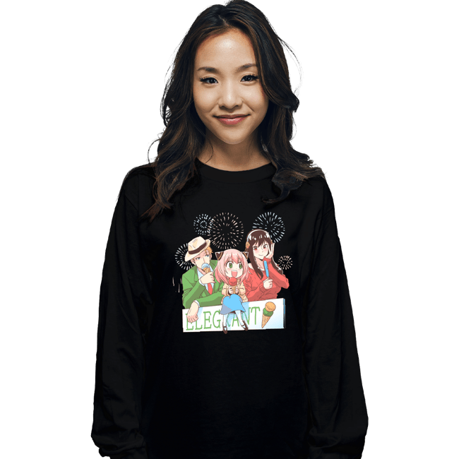 Secret_Shirts Long Sleeve Shirts, Unisex / Small / Black Spy x Icecream