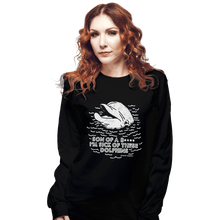 Load image into Gallery viewer, Shirts Long Sleeve Shirts, Unisex / Small / Black Dolphins
