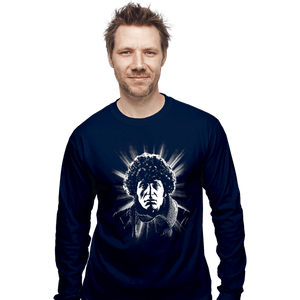 Daily_Deal_Shirts Long Sleeve Shirts, Unisex / Small / Navy Tom Baker