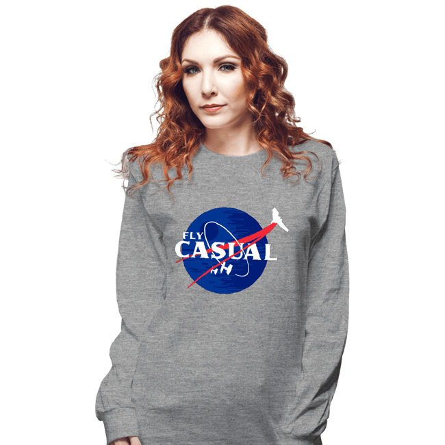 Shirts Long Sleeve Shirts, Unisex / Small / Sports Grey Fly Casual