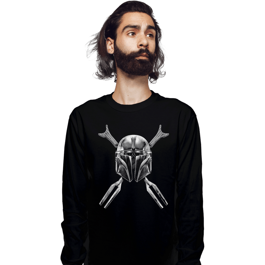 Shirts Long Sleeve Shirts, Unisex / Small / Black Bounty Skull
