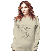 Load image into Gallery viewer, Shirts Long Sleeve Shirts, Unisex / Small / Natural Eren Vitruvian
