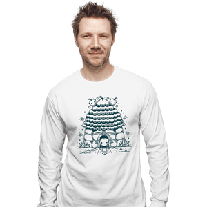 Shirts Long Sleeve Shirts, Unisex / Small / White Junimo Hut