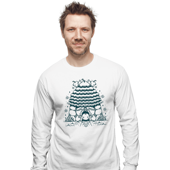Shirts Long Sleeve Shirts, Unisex / Small / White Junimo Hut
