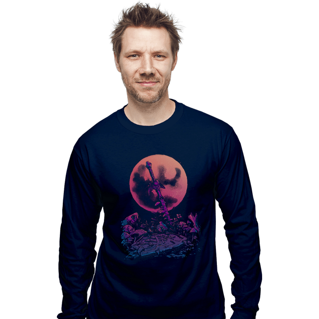 Daily_Deal_Shirts Long Sleeve Shirts, Unisex / Small / Navy Heroes Never Die