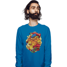 Load image into Gallery viewer, Shirts Long Sleeve Shirts, Unisex / Small / Sapphire The Arcade Family
