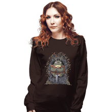 Load image into Gallery viewer, Shirts Long Sleeve Shirts, Unisex / Small / Dark Chocolate The Umbrella Throne
