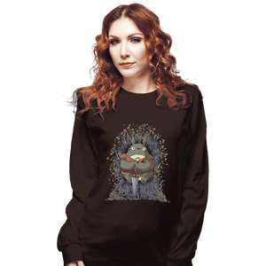 Shirts Long Sleeve Shirts, Unisex / Small / Dark Chocolate The Umbrella Throne