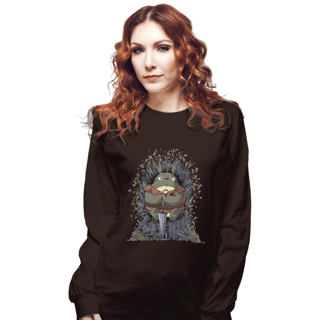 Shirts Long Sleeve Shirts, Unisex / Small / Dark Chocolate The Umbrella Throne