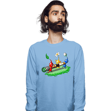 Load image into Gallery viewer, Shirts Long Sleeve Shirts, Unisex / Small / Powder Blue Pikmin Who

