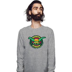 Daily_Deal_Shirts Long Sleeve Shirts, Unisex / Small / Sports Grey Bronto Burger